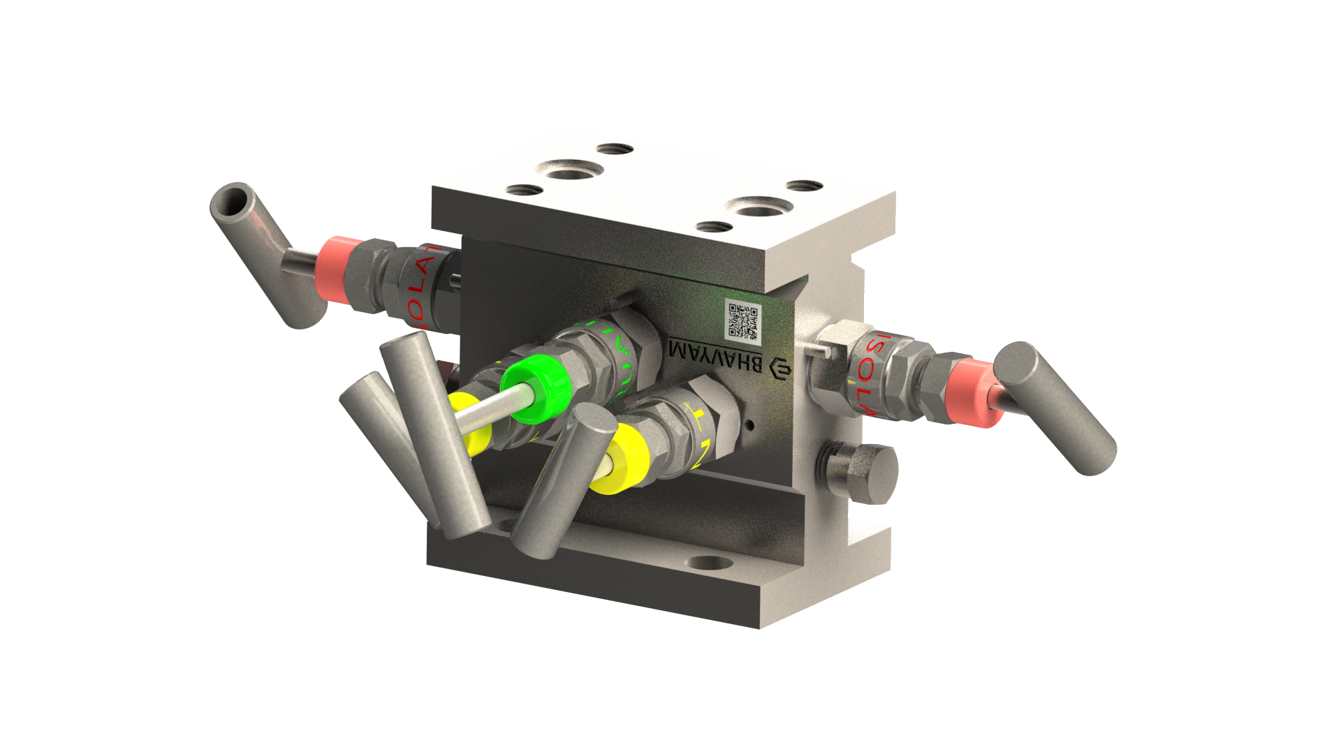 BETLOCK 5-valve manifold, flanged view